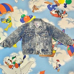 Vintage 90s dark acid wash Blues In Motion kids denim jacket 🌀